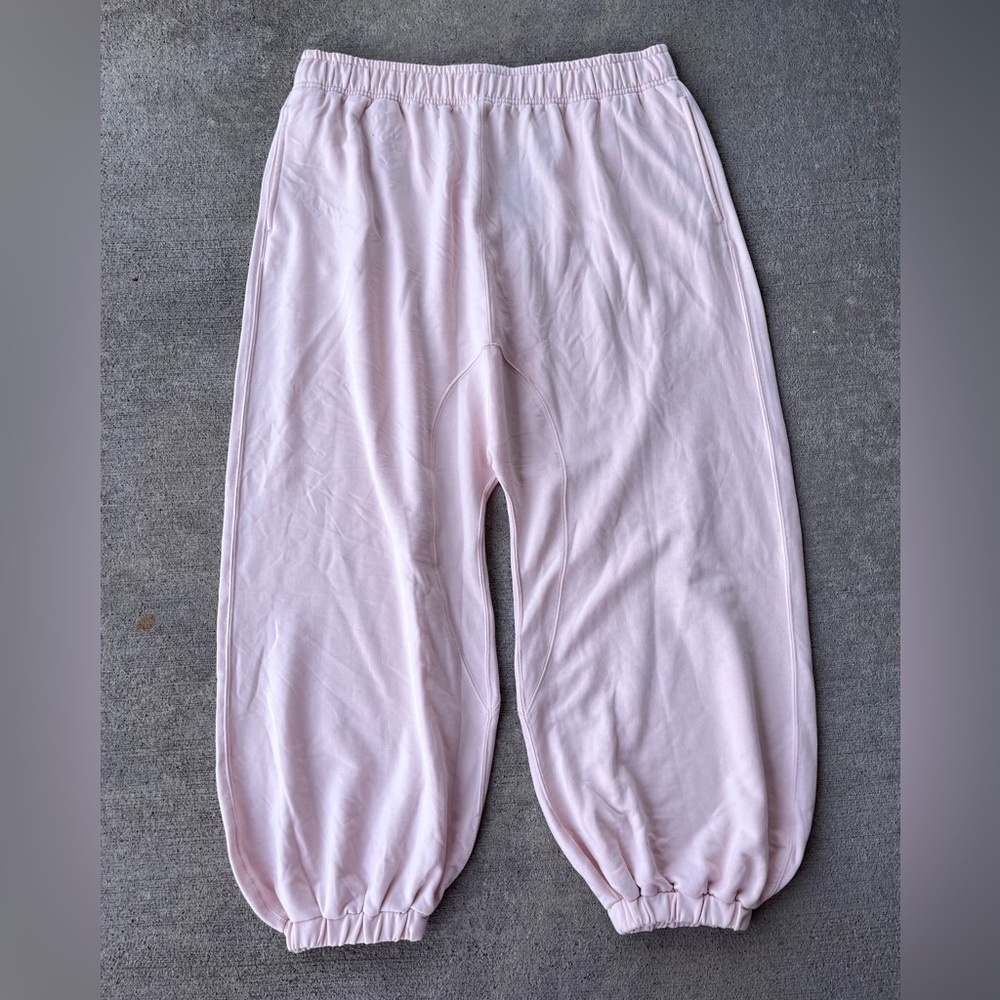 Polo Ralph Lauren baby pink oversized joggers sweatpants stretchy pants NWT